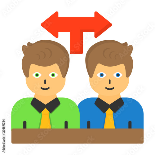 Candidate Selection Flat Style Icon