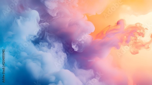 Wallpaper Mural Dynamic colorful clouds abstract sky digital artwork peaceful environment aerial view creative conceptualization Torontodigital.ca
