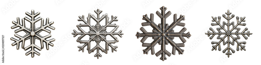 Stunning snowflake crystals frozen in time showcasing the elegantly decorative and intricate patterns found in the beauty of winter These delicate transparent Stunning snowflake crystals frozen in time showcasing the elegantly decorative and intricate patterns found in the beauty of winter These delicate transparent