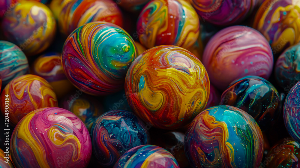 Vibrant Multicolored Spheres. Vibrant Multicolored Spheres.