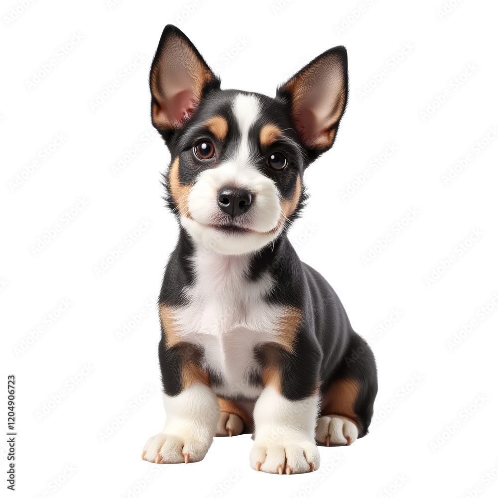 Small Terrier Puppy Looking Playfully Small Terrier Puppy Looking Playfully