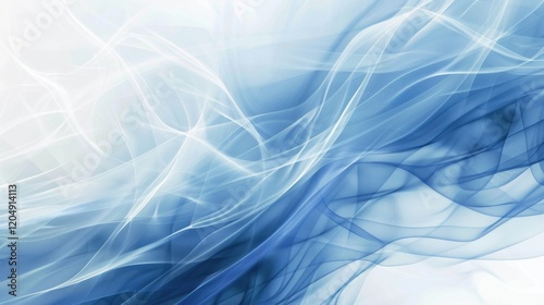 An abstract background in blue and white tones with a sleek, technological feel, ideal for projects requiring modern and artistic designs.

