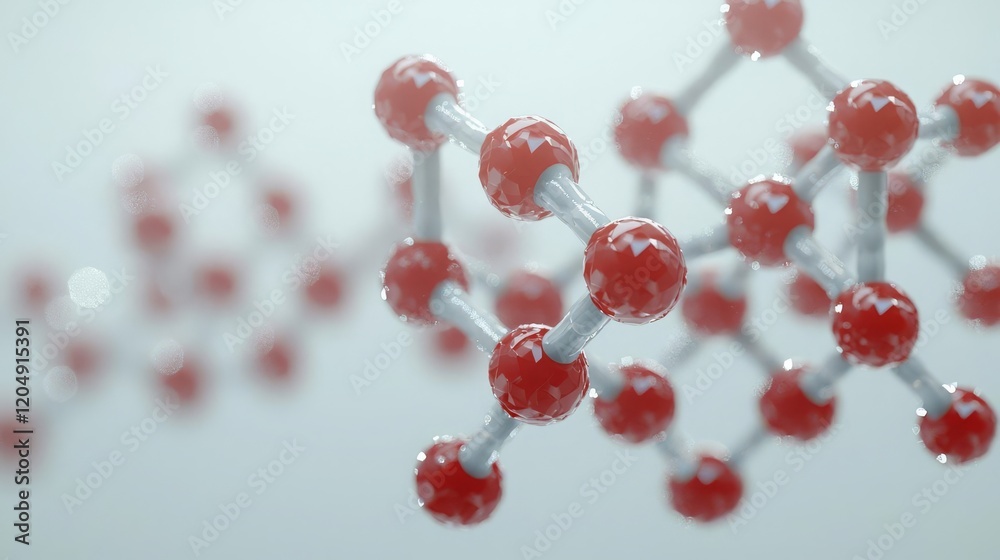 National Biodiesel Day Molecular structure with red atoms and bonds. National Biodiesel Day Molecular structure with red atoms and bonds.