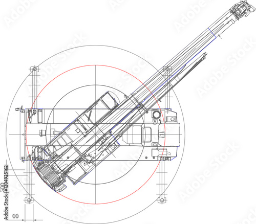 vector illustration design image of transportation vehicle movement of heavy equipment pulley for lifting goods