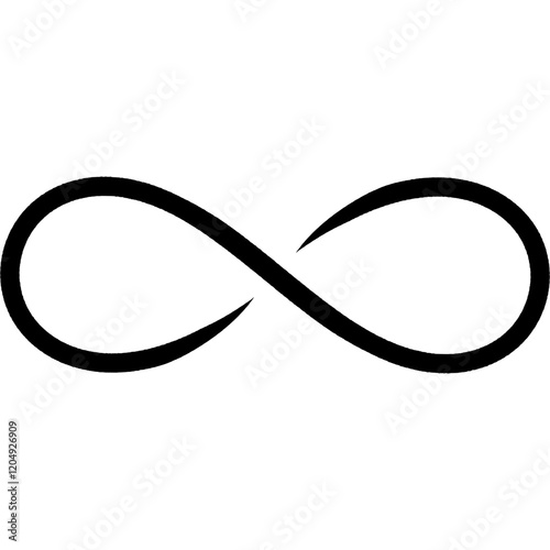 Infinity icon symbol. Infinite icon