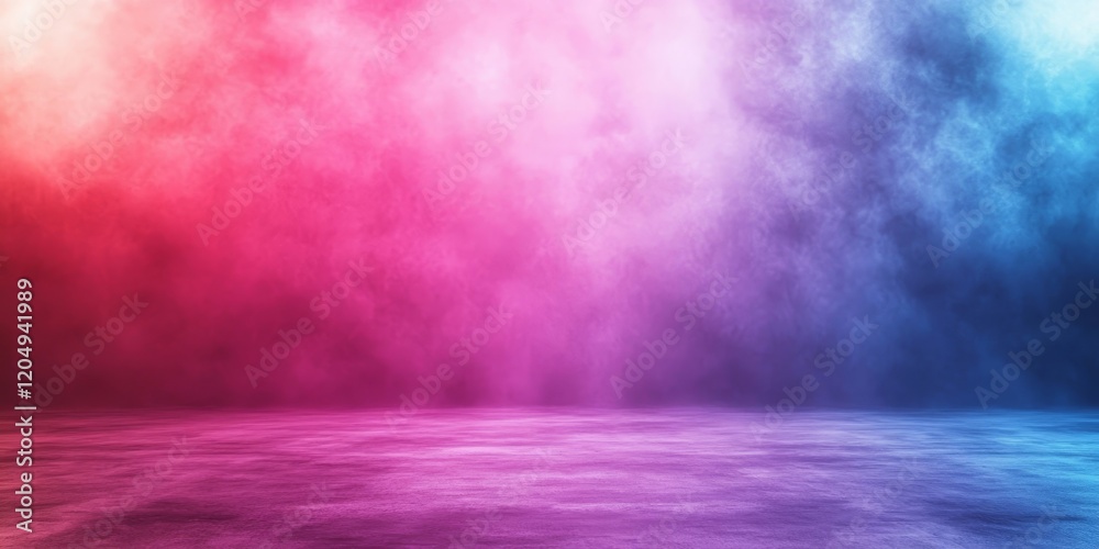 Obraz premium Blurred blue magenta gradient background, vivid textures texture, desktop wallpaper, vibrant tones, Generative AI