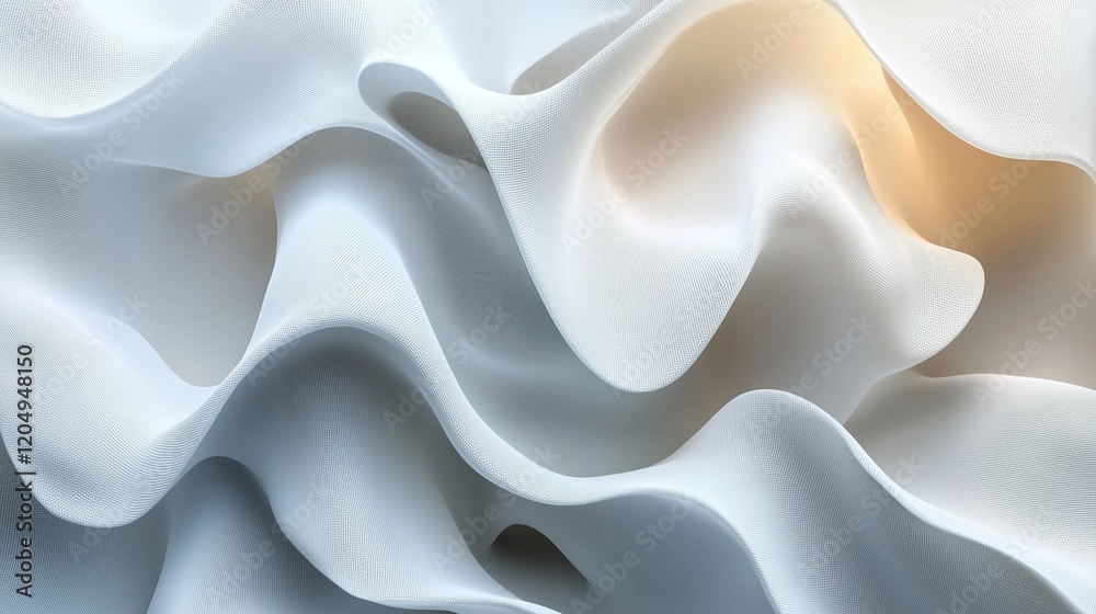 Fototapeta premium Modern Generative AI Design: A Dynamic 3D Abstract Background with Ample Copy Space