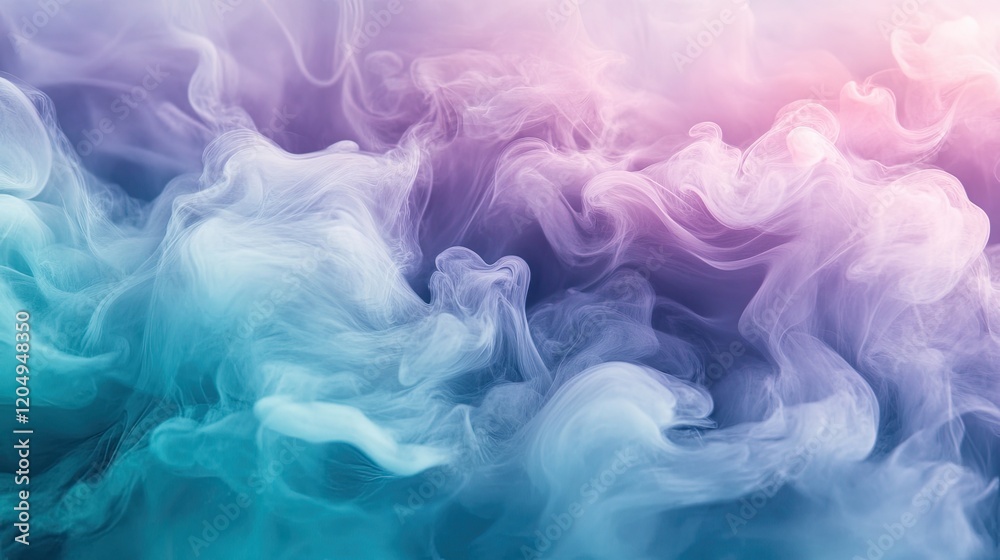 Colorful Abstract Smoke Background in Soft Pastel Shades Colorful Abstract Smoke Background in Soft Pastel Shades