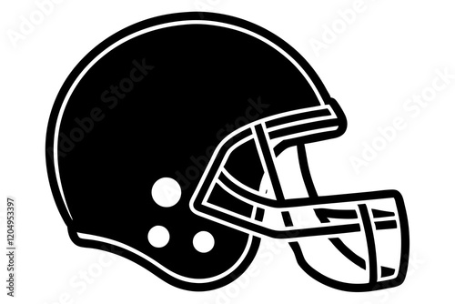 American Football Helmet Silhouette Vector, football helmet flat icon, Helmets black Clip art