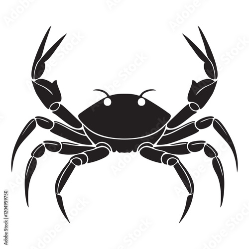 The Majestic Crab Silhouette