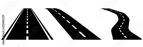 road icon. street vector. asphalt road