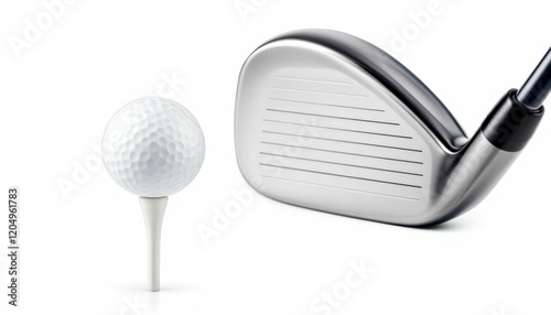 Golf Club and Ball Ready for Tee Off photo