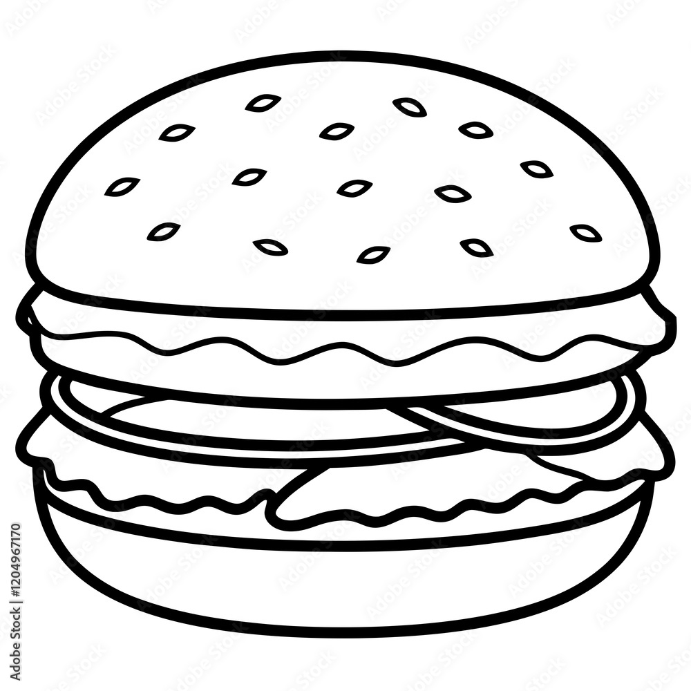 Creative Burger Vector Illustrations Creative Burger Vector Illustrations