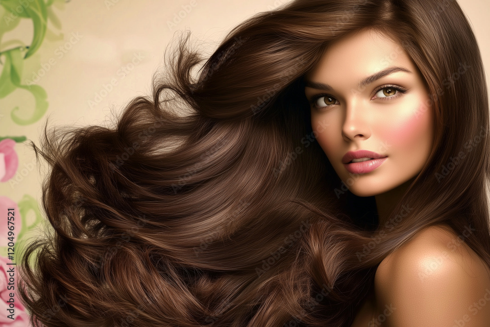 Obraz premium Enrich Your Hair with the Purity of Herbal Goodness.