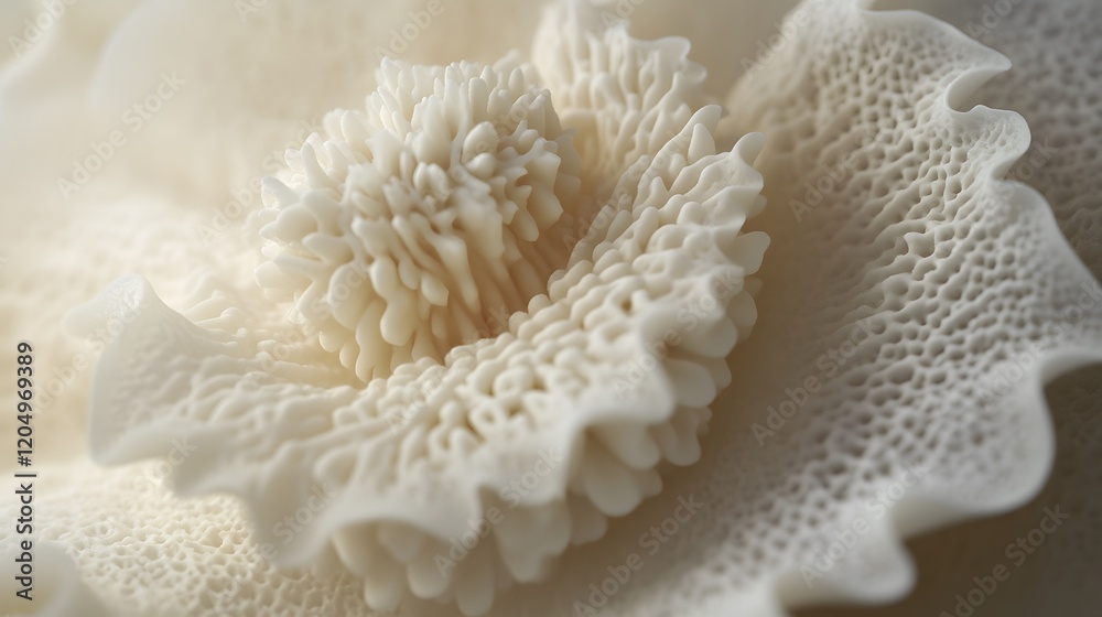 Abstract White Organic Form Close Up Abstract White Organic Form Close Up