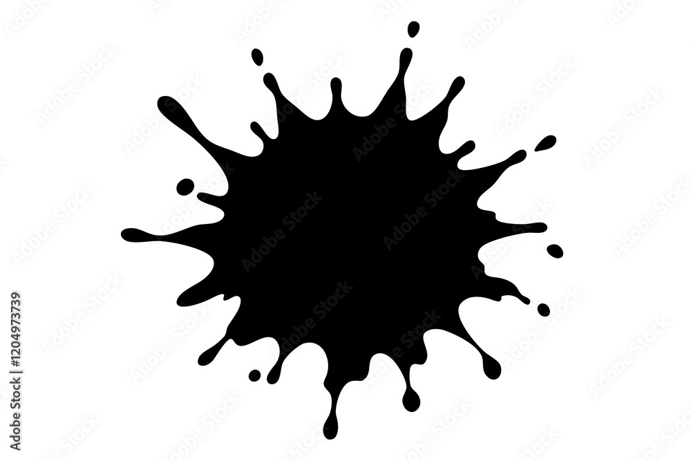 paint splatter, black paint splashes of vector illustration paint splatter, black paint splashes of vector illustration