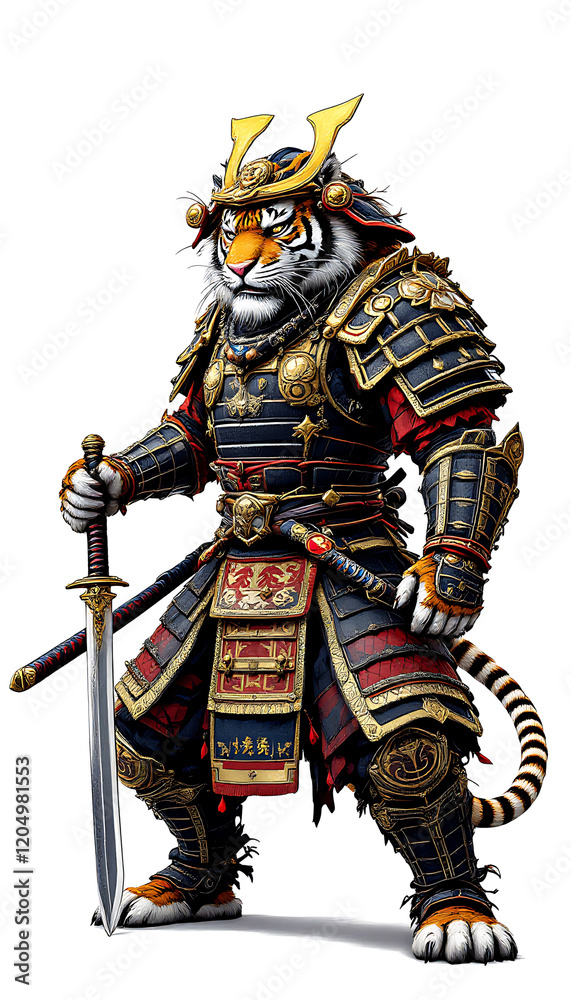tiger knight with sword tiger knight with sword
