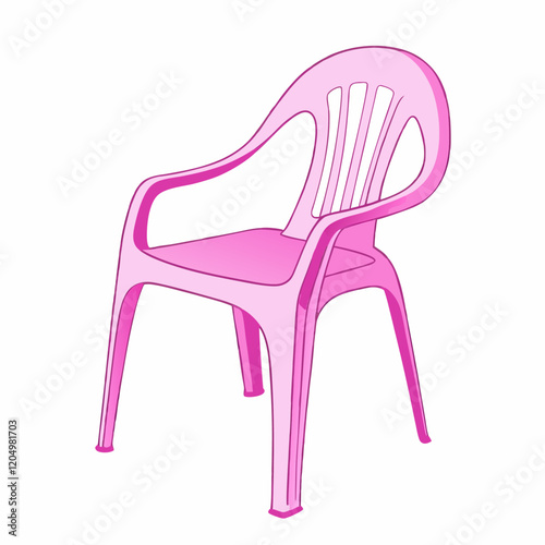 A pink chair furniture  vector illustration (1)