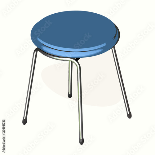 A round chair  vector illustration (2)