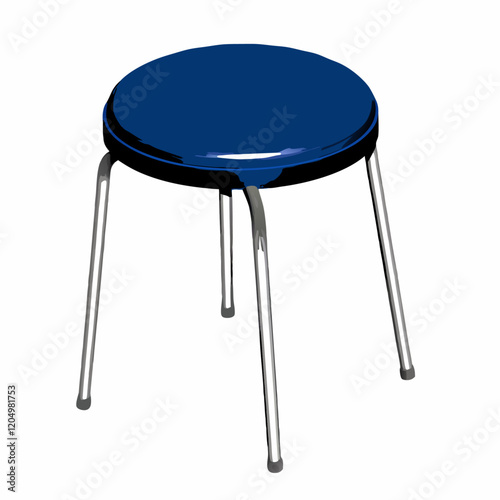 A round chair  vector illustration (5)