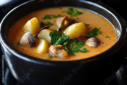 Plakat w ramie clam chowder