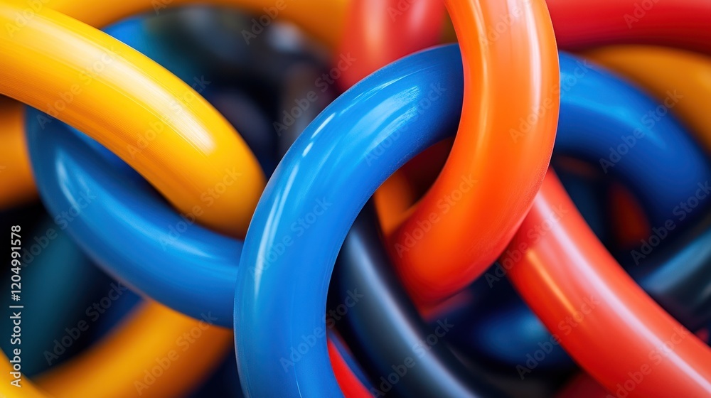 Abstract Colorful Intertwined Tubes: A Vibrant Tapestry of Interconnectedness Abstract Colorful Intertwined Tubes: A Vibrant Tapestry of Interconnectedness