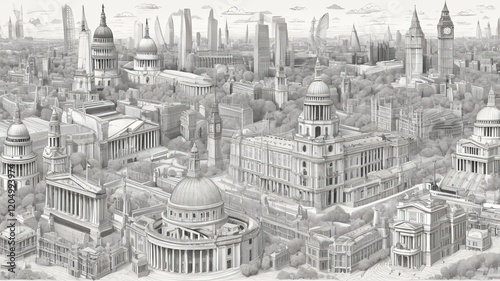 Typography word London city branding technology concept vector illustration

 photo