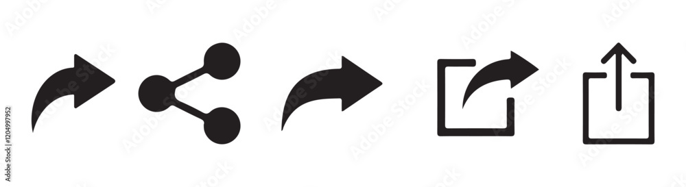 Set of share vector icon. Arrow symbol. button connection illustration sign collection. Social media sign symbol. Vector illustration eps 10 Set of share vector icon. Arrow symbol. button connection illustration sign collection. Social media sign symbol. Vector illustration eps 10