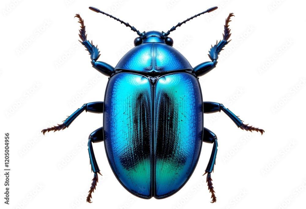 Metallic blue beetle isolated on white.
Generative AI Metallic blue beetle isolated on white.
Generative AI
