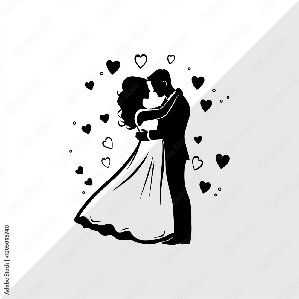 Silhouette of Couple kissing. Silhouette of Couples Dancing. Silhouette of Couple kissing. Silhouette of Couples Dancing.