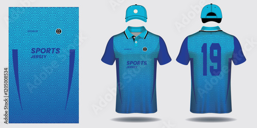 Soccer jersey sport shirt design template