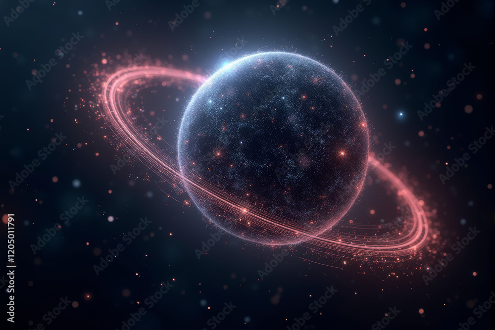 Fototapeta premium Abstract AI technology illustration background