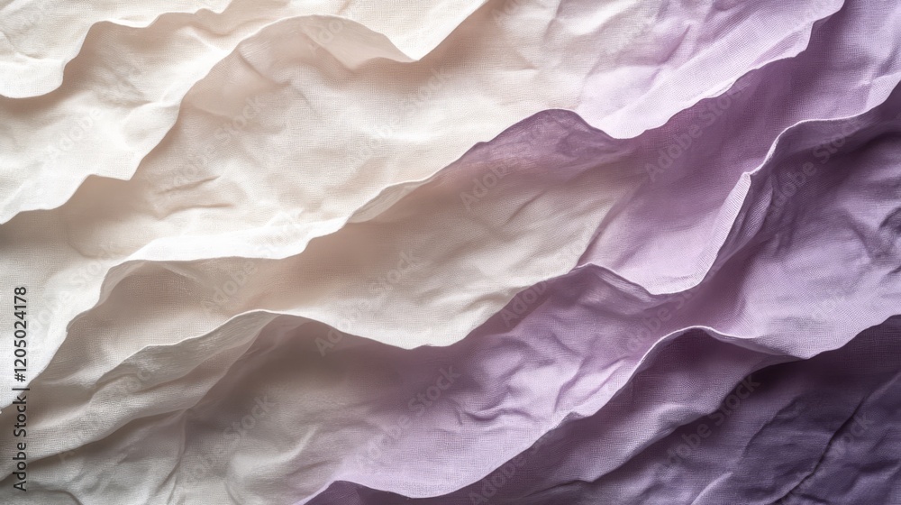 Obraz premium Draped fabric showcasing a soft ombre transition