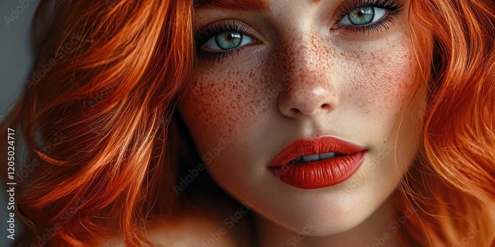 Fototapeta premium Woman with freckles
