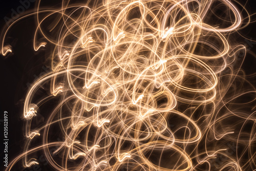 Yellow abstract lights