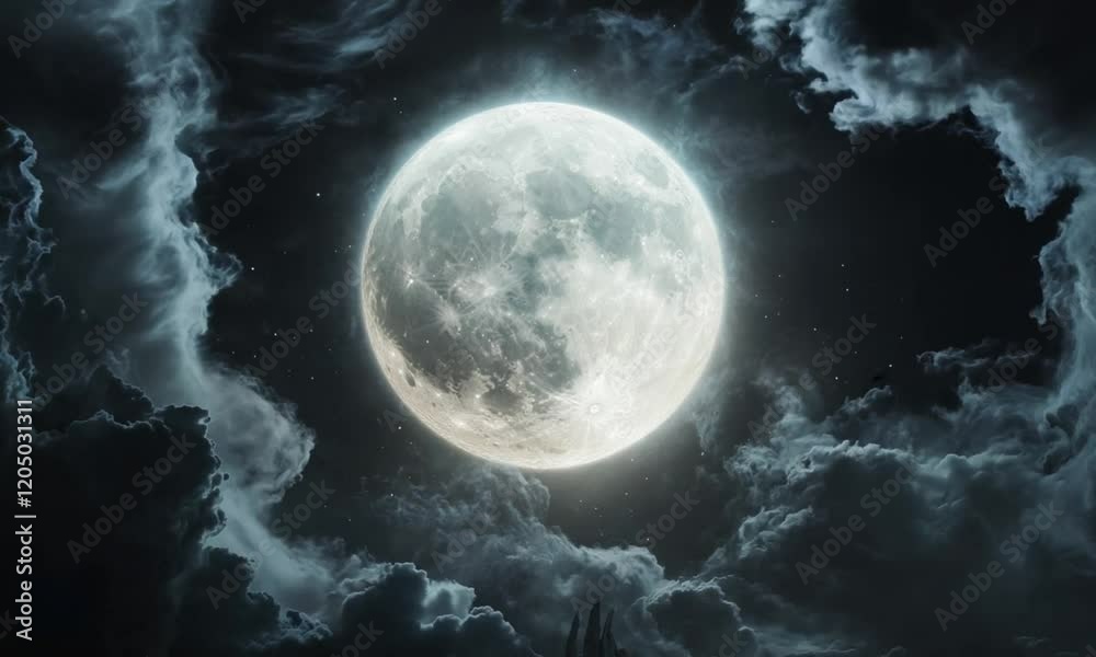 view of the full moon in the night sky view of the full moon in the night sky