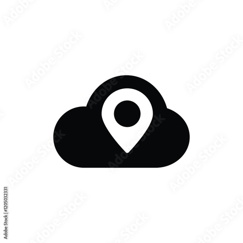 Cloud location icon