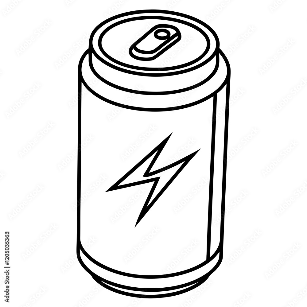 Geometric Line Art for Energy Beverage Geometric Line Art for Energy Beverage