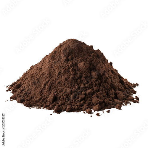 A pile of soil 