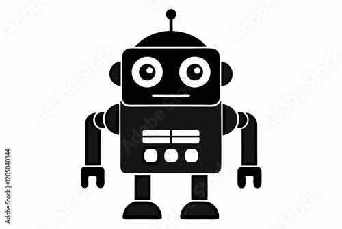 Robot Icon. Robot pictogram. Modern robot icon trendy flat design on white background

