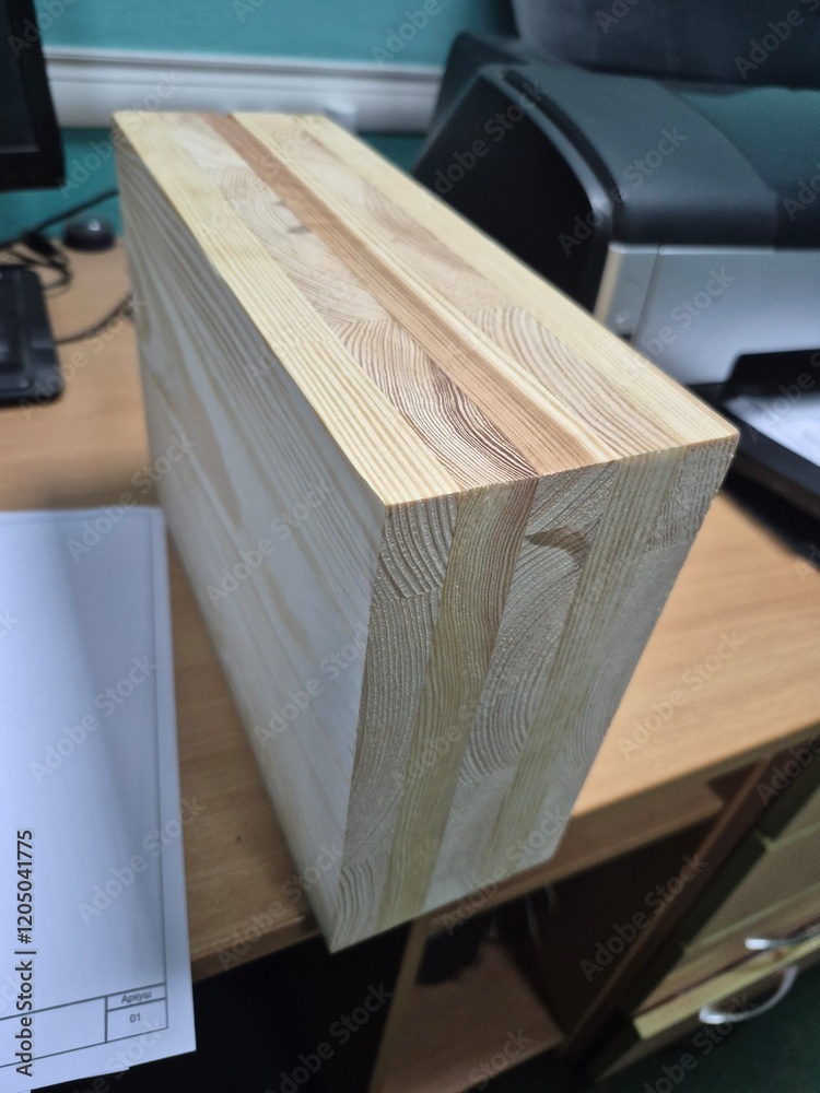 A small wooden block is the beginning of a big house A small wooden block is the beginning of a big house