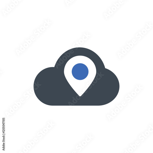 Cloud Location Icon