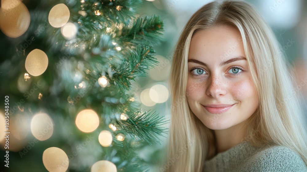 Christmas tree background with blur Christmas tree background with blur