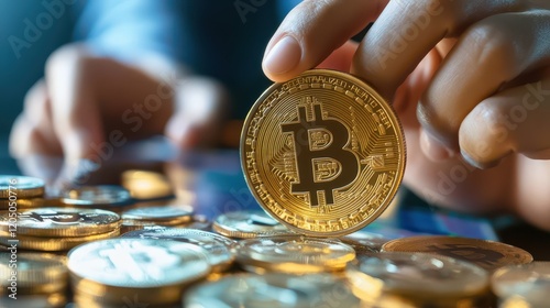 An investor using a cryptocurrency app on their smartphone to buy and sell digital currencies with ease.