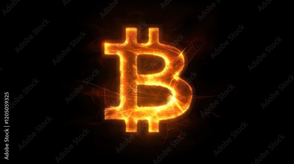 Bitcoin cryptocurrency symbol with a glowing effect on a digital network, emphasizing the evolution of decentralized finance. Bitcoin cryptocurrency symbol with a glowing effect on a digital network, emphasizing the evolution of decentralized finance.