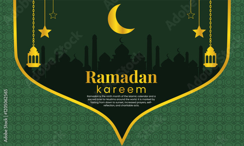 Ramadan Kareem Themed Background - Ideal for Social Media