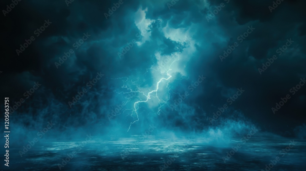 The abstract storm is full of dramatic elements. Lightning and rain create a striking backdrop. The abstract storm is full of dramatic elements. Lightning and rain create a striking backdrop.