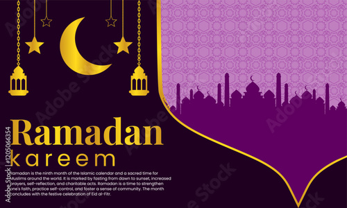 Islamic Pattern Ramadan Kareem Background for Versatile Use