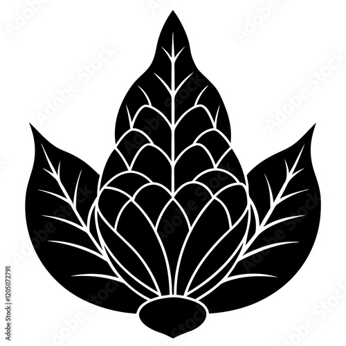 taro silhouette vector illustration 