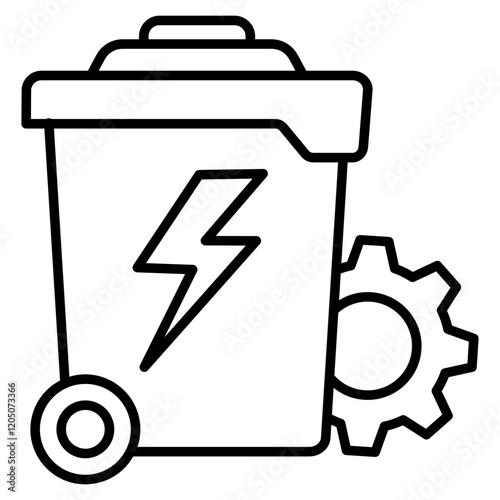 waste management energy Icon